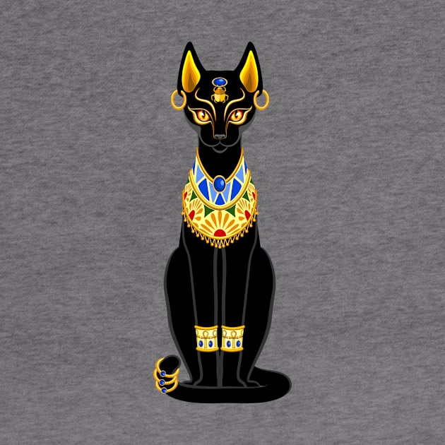 Cat Ancient Egypt Deity Sacred Animal 2 by BluedarkArt